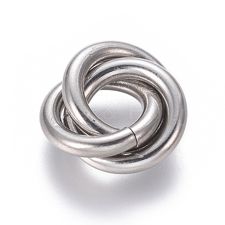 Tarnish Resistant 304 Stainless Steel Linking Rings LS-STAS-L239-01E-P-1