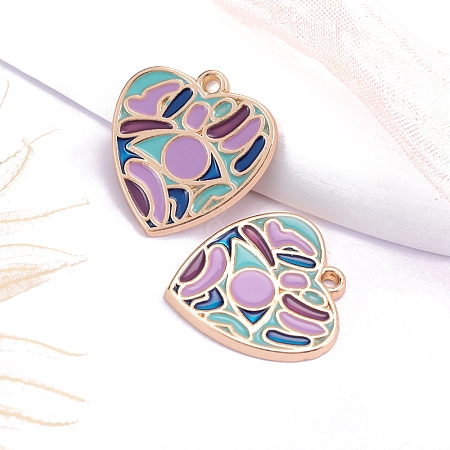 Bohemia Style Alloy Enamel Pendants PW-WGC439E-05-1