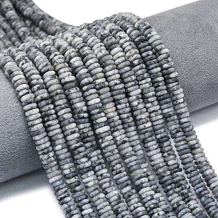 Frosted Natural Larvikite Beads Strands G-K389-C38-01-1