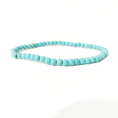 4MM Synthetic Turquoise Stretch Bracelets RP2095-11-1