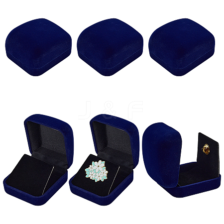 Velvet Badge Package Boxes CON-WH0086-171A-1