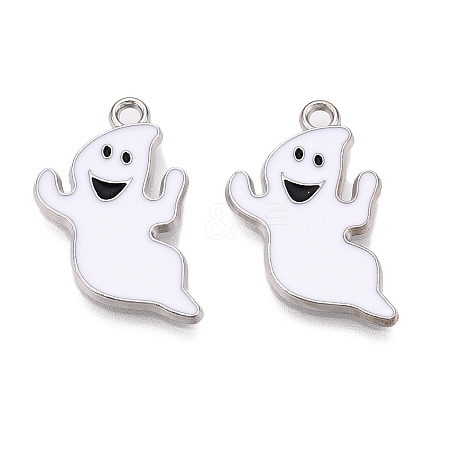 Rack Plating Alloy Enamel Pendants PALLOY-N164-012-1