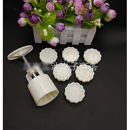 ABS Plastic Mooncake Mold LS-TOOL-WH0018-38-1