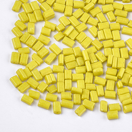 Baking Paint Glass Flat Beads SEED-S023-12C-1