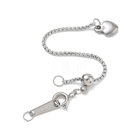 304 Stainless Steel Box Chain Extenders SA-CBABC0F-03P-1