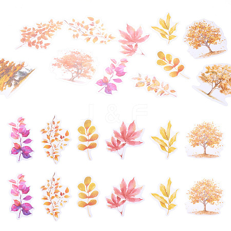 100Pcs Story of Four Seasons PET Stickers Self-Adhesive Stickers DIY-TA0003-69B-1