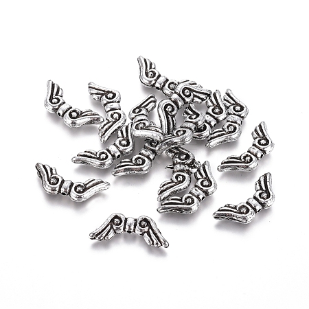 Antique Silver Plated Acrylic Beads X-PLS221Y-1