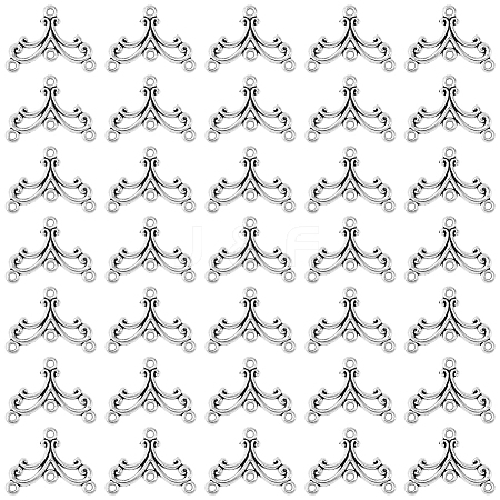 40Pcs Tibetan Style Alloy Chandelier Components FIND-SC0023-76-1