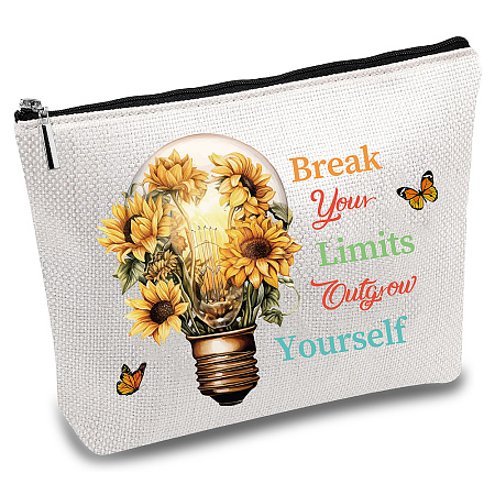 Teachers' Day Polycotton Custom Canvas Storage Bags ABAG-WH0029-070-1