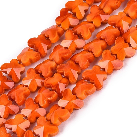 Opaque Glass Beads Strands GLAA-Q118-01B-C03-1