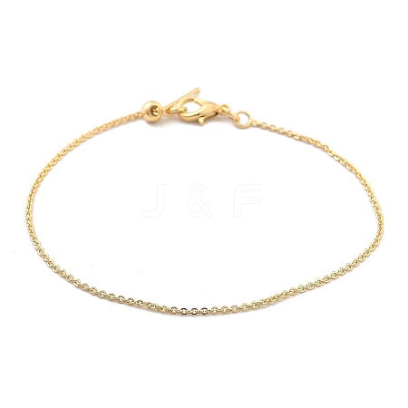 Titanium Steel Cable Chain Bracelets for Men Women BJEW-G736-11G-1