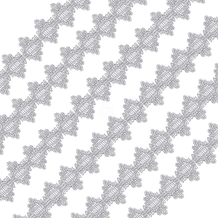 Polyester Lace Ribbons OCOR-WH0082-20B-1