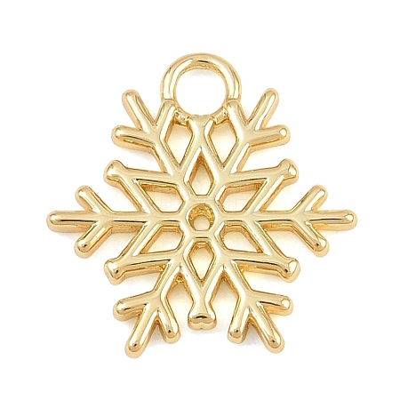 Christmas Brass Charms KK-CBA0565-08G-1