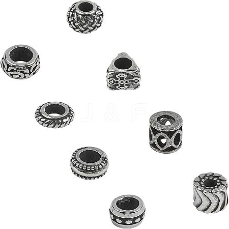 Unicraftale 304 Stainless Steel European Beads STAS-UN0003-93AS-1