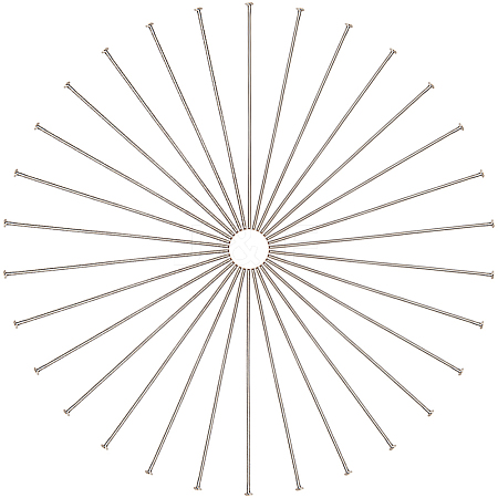 500Pcs Brass Flat Head Pins KK-SC0004-46-1