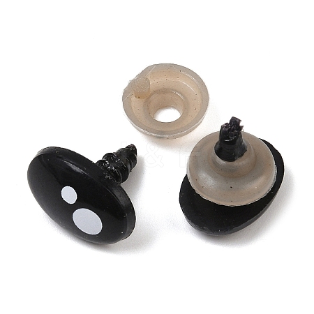 Oval Plastic Craft Safety Screw Noses DOLL-PW0001-047D-1