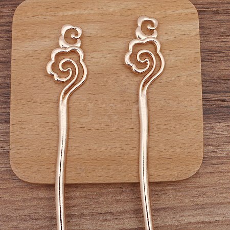 Ancient Style Alloy Hair Stick Finding PW-WGD1451-03-1