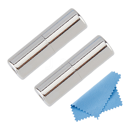 2Pcs 925 Sterling Silver Screw Clasps STER-DC0001-73-1