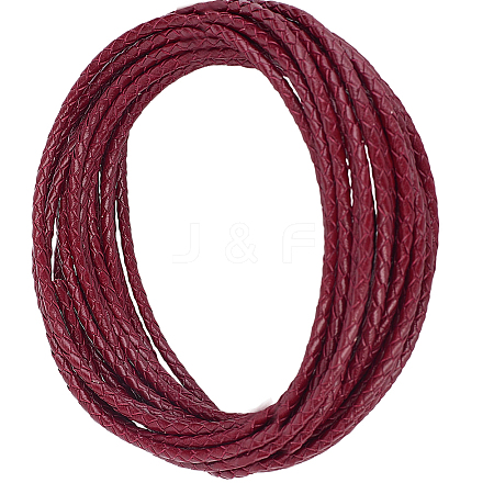 5 Yards Braided Leather Cord WL-CL0001-02C-1