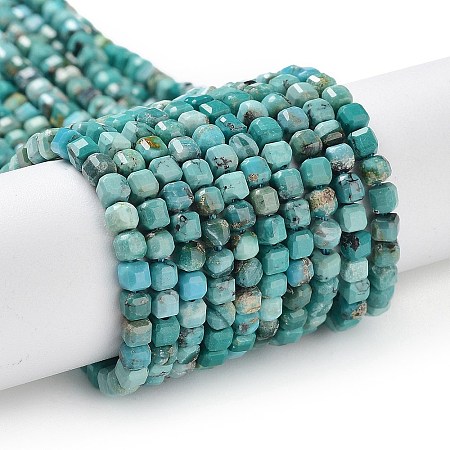 Natural HuBei Turquoise Beads Strands G-P514-B07-02-1