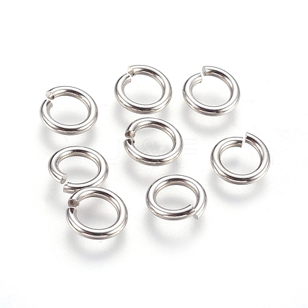 Tarnish Resistant 304 Stainless Steel Saw Cut Open Jump Rings STAS-P212-25P-20-1