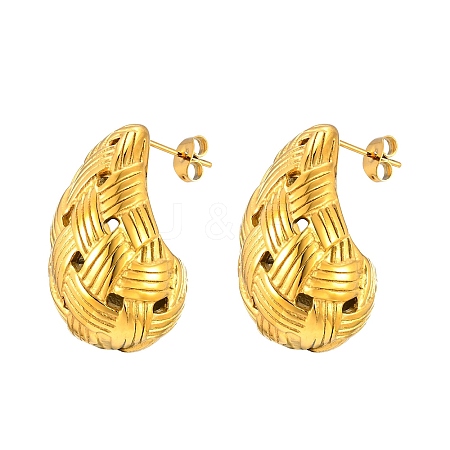 304 Stainless Steel Stud Earring PW-WGE3A18-01-1