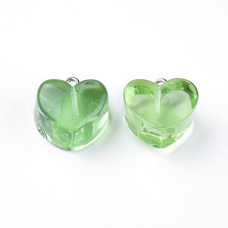 Resin Pendants LS-RESI-WH0008-12B-1