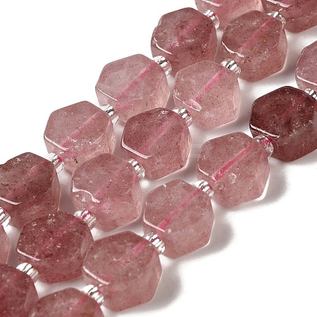 Natural Strawberry Quartz Beads Strands G-P534-A03-02-1