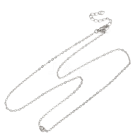 1.5MM Brass Cable Chain Necklace Making NJEW-A071-14P-1