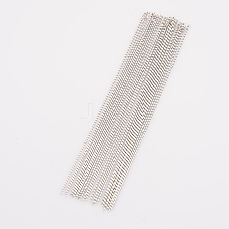 50Pcs Iron Beading Needles ES019Y-01-1