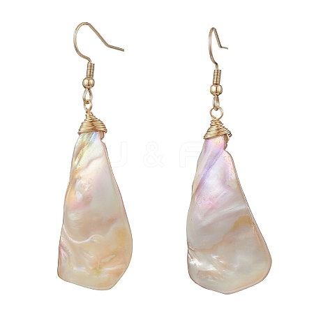 304 Stainless Steel Nuggets Dangle Earrings EJEW-JE06687-1