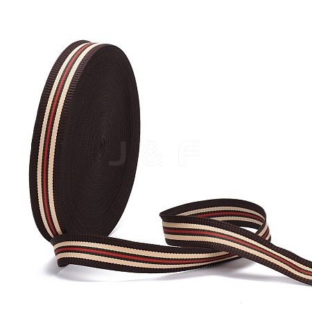 Polyester Grosgrain Ribbon OCOR-WH0063-36-1