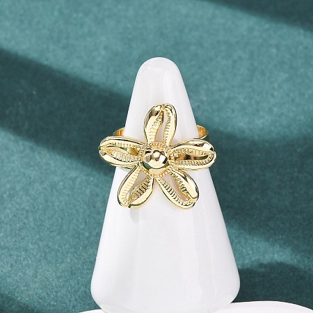 Brass Cuff Open Rings RJEW-Z129-02G-05-1