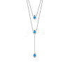 SHEGRACE 925 Sterling Silver Two-Tiered Necklaces JN702A-1