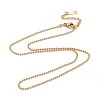 304 Stainless Steel Ball Chain Necklaces X-NJEW-JN03488-02-2