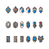 90 Pcs Alloy Enamel Cabochons MRMJ-TA0001-17AS-10