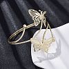 Butterfly Alloy Arm Cuff Bangles for Girl Women LS-AJEW-A063-01I-G-2