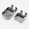 Rectangle 201 Stainless Steel Watch Band Clasps STAS-F067-12-3