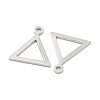 925 Sterling Silver Hollow Triangle Charms STER-B005-37P-2