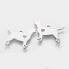 201 Stainless Steel Puppy Pendants STAS-Q201-T431-2