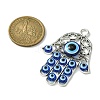 Blue Evil Eye Alloy Big Pendants PALLOY-JF02358-02-2