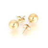 PVD Vacuum Plating 304 Stainless Steel Stud Earrings X-EJEW-E244-B01-G-2