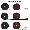 Flat Cowhide Leather Cord WL-GF0001-10B-02-6