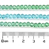 Transparent Painted Glass Beads Strands X1-DGLA-A034-T4mm-A17-3