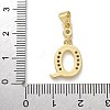 Brass Micro Pave Cubic Zirconia Pendants KK-M319-02G-Q-3