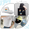 Gorgecraft 14Pcs 7 Style Rainbow/Pride Flag Theme Computerized Embroidery Cloth Iron On Patches PATC-GF0001-18-5