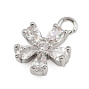 Brass Micro Pave Cubic Zirconia Pendants KK-S339-06P-2