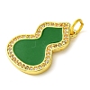 Rack Plating Brass Micro Pave Clear Cubic Zirconia Pendants KK-G501-14G-03-2