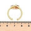 Brass Micro Pave Cubic Zirconia Cuff Open Rings for Women RJEW-C153-04G-7