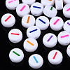 White Opaque Acrylic Beads MACR-T038-18-1-1